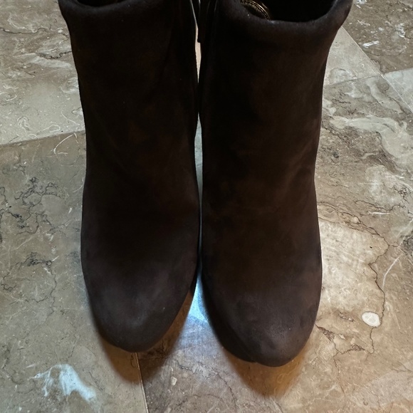 Fendi Brown Suede Ankle Boots - Picture 4 of 5